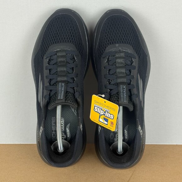 Skechers Slip-Ins Go Walk Arch Fit 2.0 Simplicity Mens 7.5 Black Low Top Lace Up - Picture 9 of 10